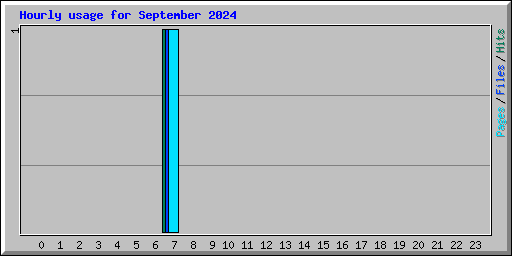 Hourly usage for September 2024