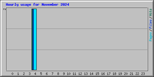Hourly usage for November 2024